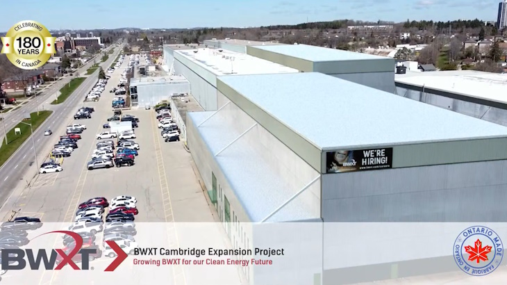 BWXT announces expansion of Ontario manufacturing plant