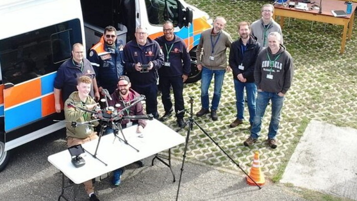 Radiation detection drones tested at Belgian site