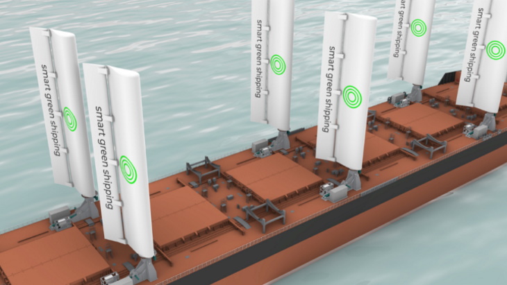 Project examines retrofitting sails to nuclear transport ships