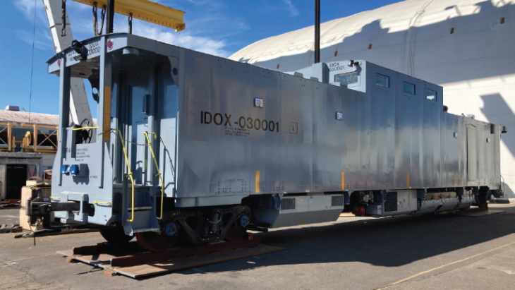 Railcar completes DOE used fuel transport system