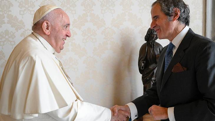 IAEA's Grossi and the Pope discuss nuclear issues