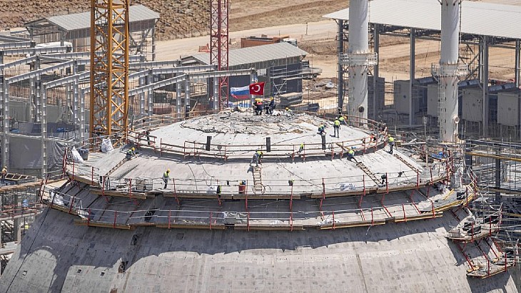 Concreting of Akkuyu 1's inner containment dome completed