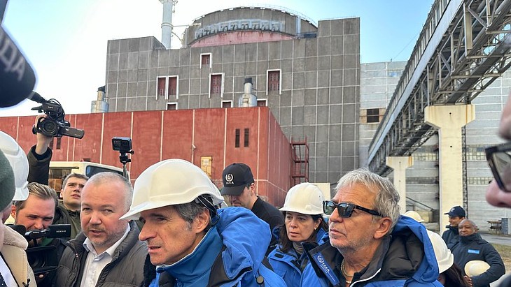 IAEA's Grossi visits Zaporizhzhia nuclear power plant