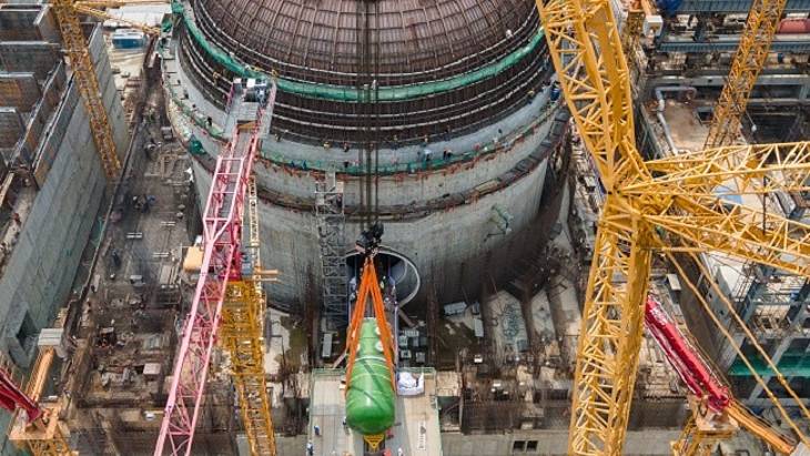 Bangladesh PM inaugurates Rooppur 2 reactor vessel installation