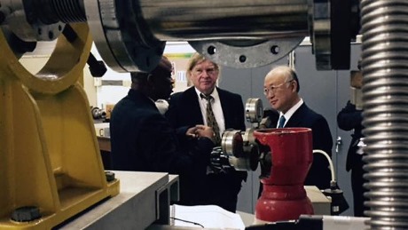 Amano at Wits University, March 2015 (C Brady - IAEA) 460x259