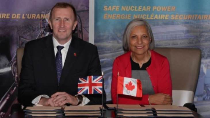 Canada, UK finalise post-Brexit nuclear cooperation