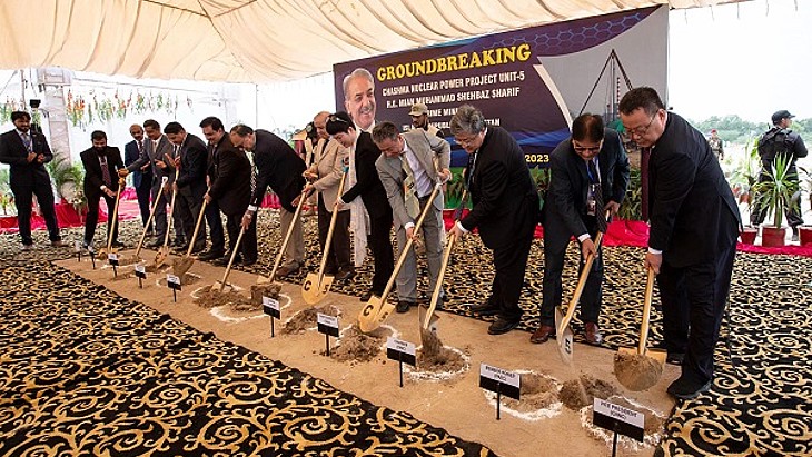 Ground-breaking ceremony held for Pakistan&#39;s Chashma 5