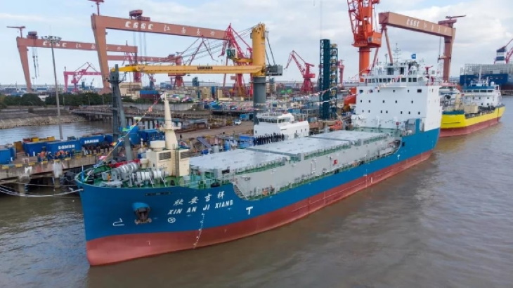 China commissions first used fuel transport ship