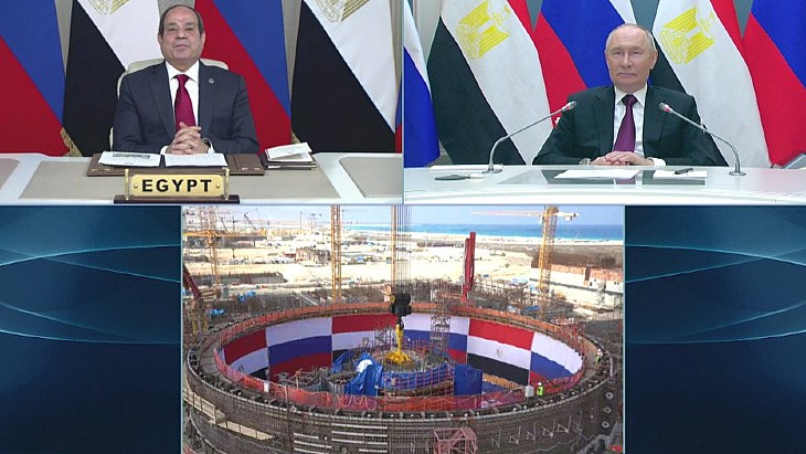 Presidents launch El Dabaa reactor pressure vessel installation