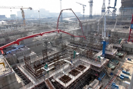 Fanchenggang 3 turbine concrete pour, November 2017 (CGN) 460x307