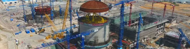 Dome installed at first Fangchenggang Hualong One