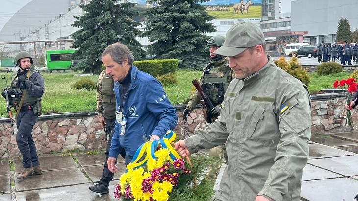 IAEA mission at Chernobyl, as anniversary is marked