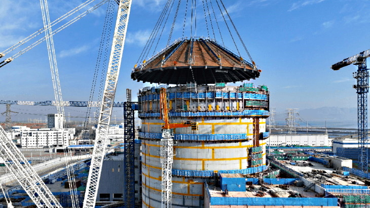 Containment dome installed at third Haiyang unit