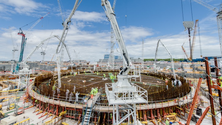 Foundation in place for first Hinkley Point C unit