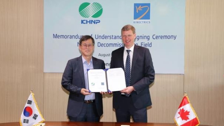 KHNP to support Canadian decommissioning projects