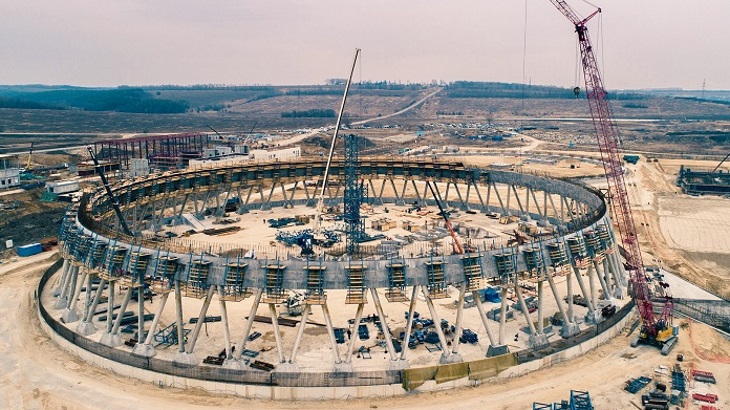 Russia's tallest cooling tower enters next construction phase