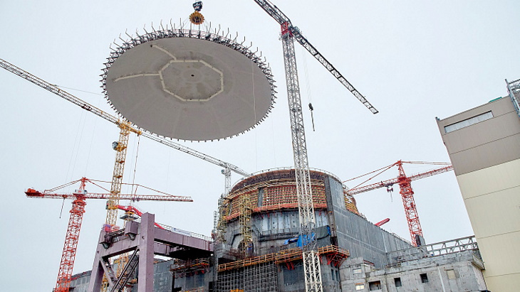 Outer dome installed at Kursk II-1