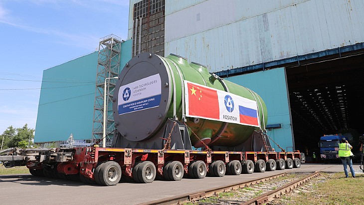 Reactor vessel and steam generators shipped to Xudapu