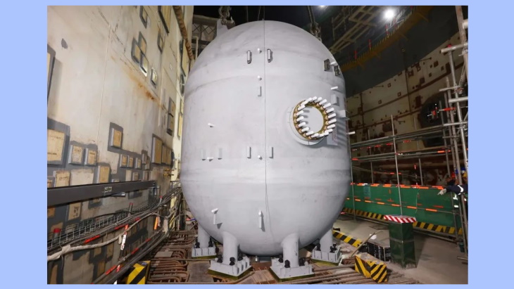 Key safety component installed at Sanmen 3