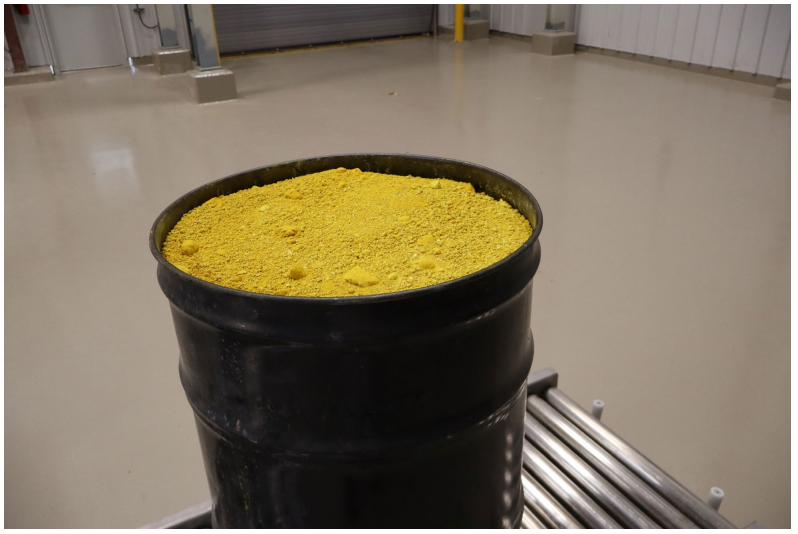 First yellowcake from Lance