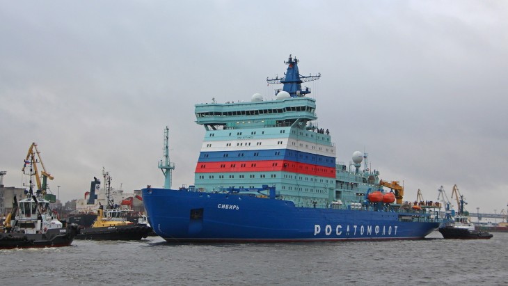 Nuclear icebreaker <em>Sibir</em> enters service