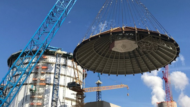 Roof placement and turbine tests completed at Vogtle