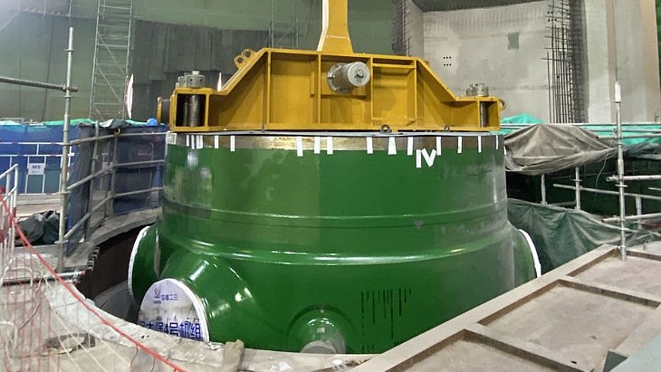 Reactor vessel installed at Xudabao 4