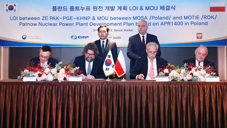 South Korea&#39;s KHNP signs letter of intent on Polish nuclear