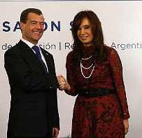 Medvedev and Fernandez de Kirchner
